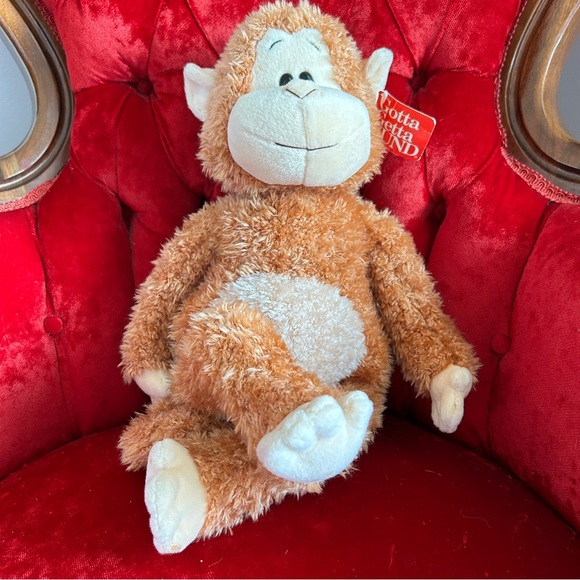 Retired Vintage Gund Flapjack #2626 Monkey Plush Stuffed Animal Has ALL TAGS - Picture 9 of 12